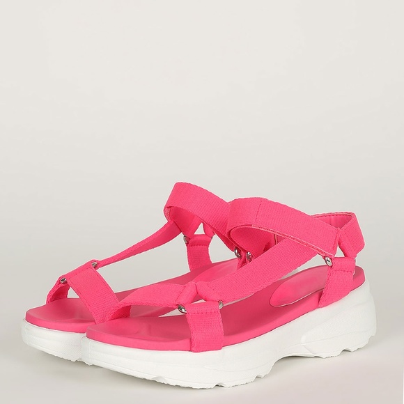 neon sneaker sandals